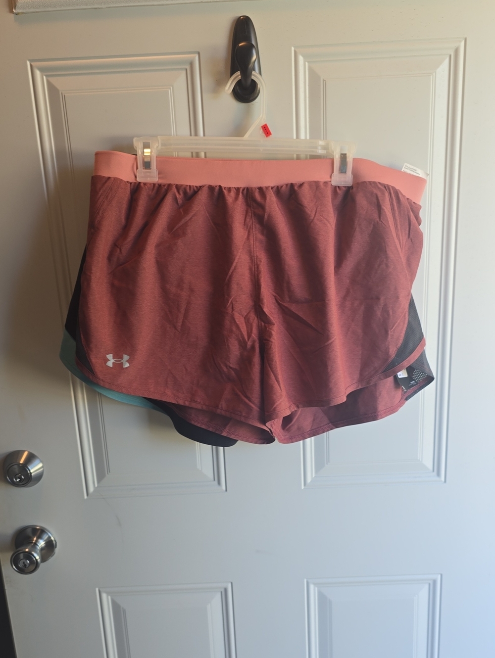 Under Armour Women's Dusty Rose Two-Layer Athletic Shorts (Bundle Of 2)